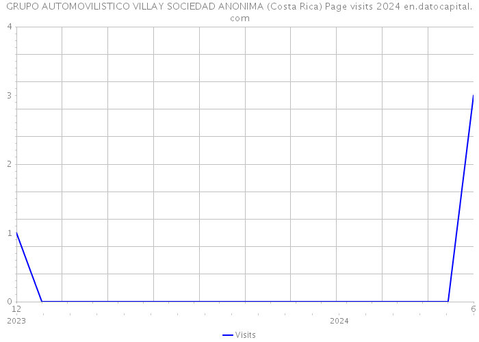GRUPO AUTOMOVILISTICO VILLAY SOCIEDAD ANONIMA (Costa Rica) Page visits 2024 