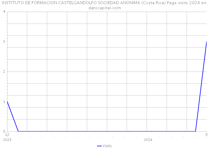 INSTITUTO DE FORMACION CASTELGANDOLFO SOCIEDAD ANONIMA (Costa Rica) Page visits 2024 