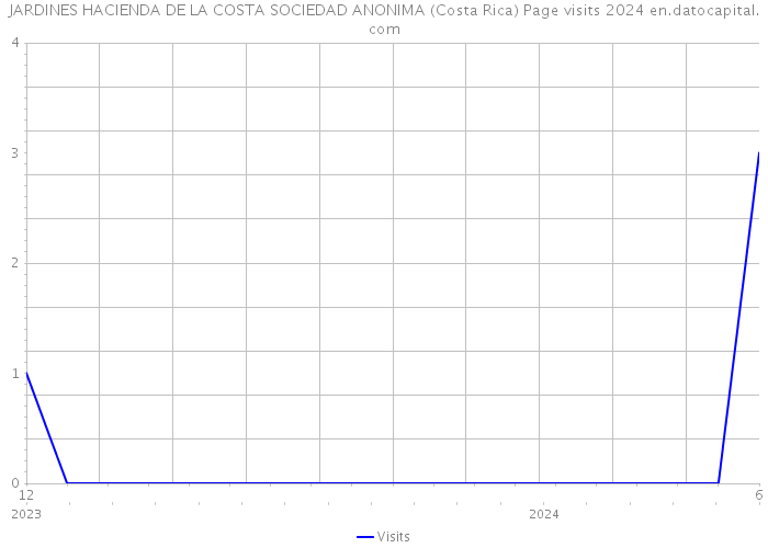 JARDINES HACIENDA DE LA COSTA SOCIEDAD ANONIMA (Costa Rica) Page visits 2024 