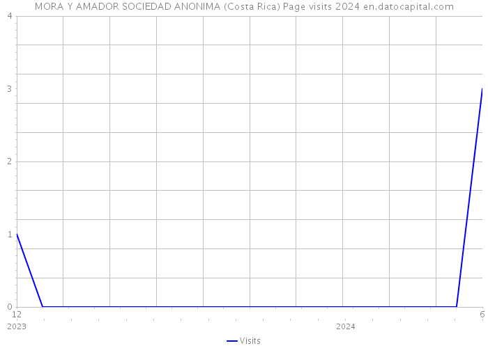 MORA Y AMADOR SOCIEDAD ANONIMA (Costa Rica) Page visits 2024 