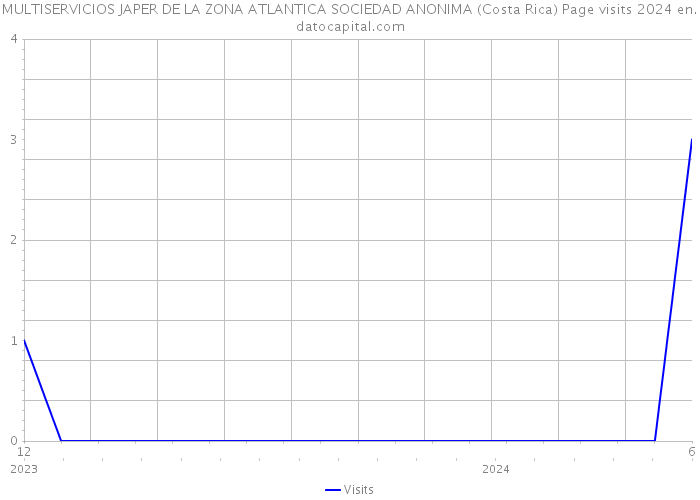 MULTISERVICIOS JAPER DE LA ZONA ATLANTICA SOCIEDAD ANONIMA (Costa Rica) Page visits 2024 