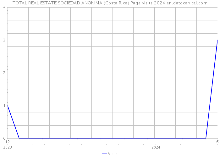 TOTAL REAL ESTATE SOCIEDAD ANONIMA (Costa Rica) Page visits 2024 