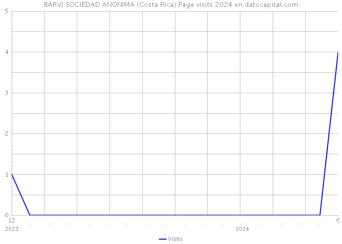 BARVI SOCIEDAD ANONIMA (Costa Rica) Page visits 2024 