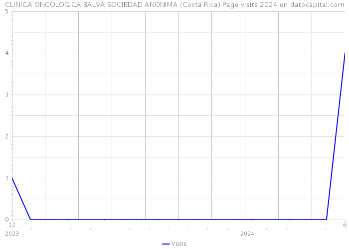 CLINICA ONCOLOGICA BALVA SOCIEDAD ANONIMA (Costa Rica) Page visits 2024 