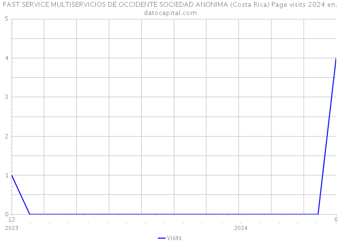 FAST SERVICE MULTISERVICIOS DE OCCIDENTE SOCIEDAD ANONIMA (Costa Rica) Page visits 2024 