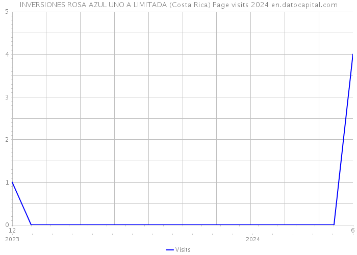 INVERSIONES ROSA AZUL UNO A LIMITADA (Costa Rica) Page visits 2024 