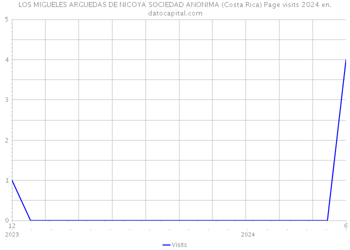 LOS MIGUELES ARGUEDAS DE NICOYA SOCIEDAD ANONIMA (Costa Rica) Page visits 2024 