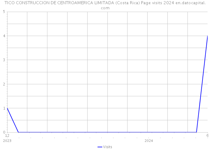 TICO CONSTRUCCION DE CENTROAMERICA LIMITADA (Costa Rica) Page visits 2024 