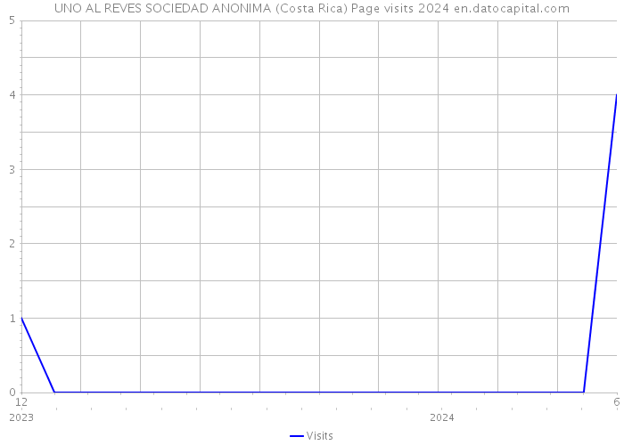 UNO AL REVES SOCIEDAD ANONIMA (Costa Rica) Page visits 2024 