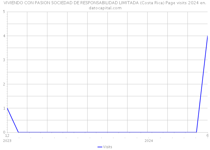 VIVIENDO CON PASION SOCIEDAD DE RESPONSABILIDAD LIMITADA (Costa Rica) Page visits 2024 