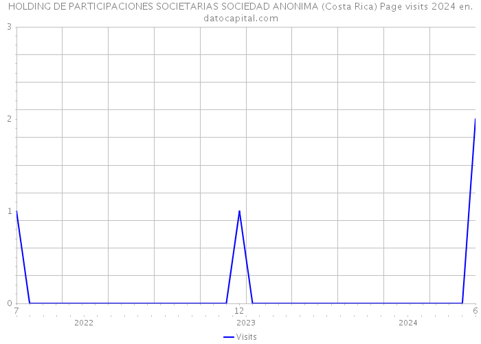 HOLDING DE PARTICIPACIONES SOCIETARIAS SOCIEDAD ANONIMA (Costa Rica) Page visits 2024 