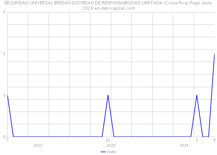 SEGURIDAD UNIVERSAL BRESAN SOCIEDAD DE RESPONSABILIDAD LIMITADA (Costa Rica) Page visits 2024 