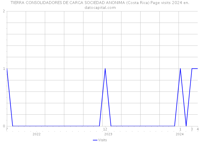 TIERRA CONSOLIDADORES DE CARGA SOCIEDAD ANONIMA (Costa Rica) Page visits 2024 