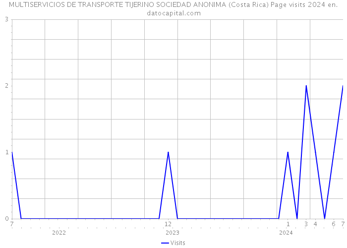 MULTISERVICIOS DE TRANSPORTE TIJERINO SOCIEDAD ANONIMA (Costa Rica) Page visits 2024 