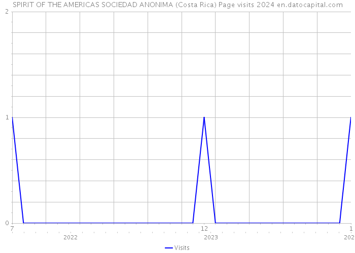 SPIRIT OF THE AMERICAS SOCIEDAD ANONIMA (Costa Rica) Page visits 2024 