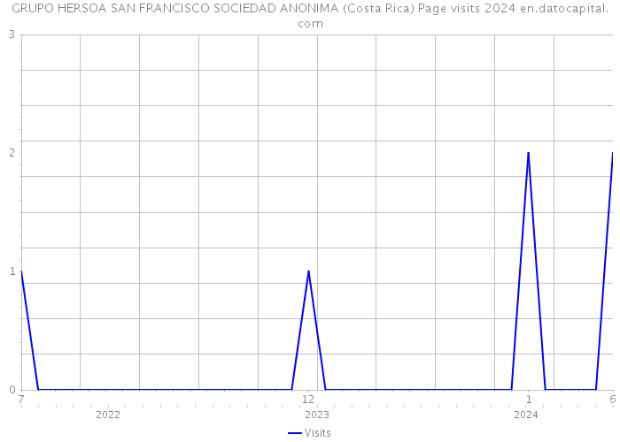 GRUPO HERSOA SAN FRANCISCO SOCIEDAD ANONIMA (Costa Rica) Page visits 2024 