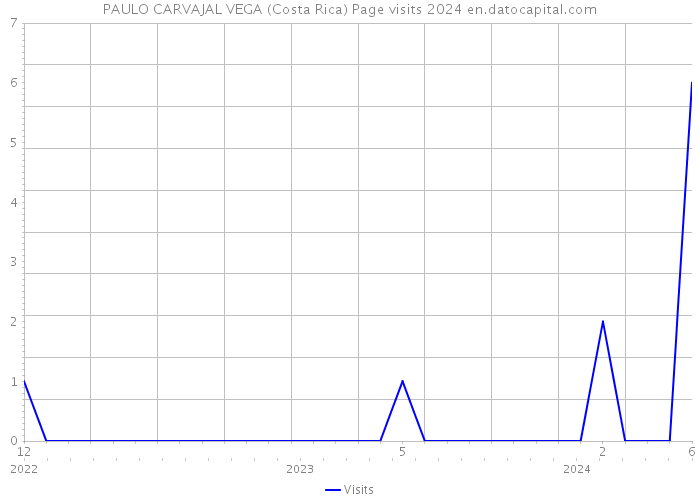 PAULO CARVAJAL VEGA (Costa Rica) Page visits 2024 