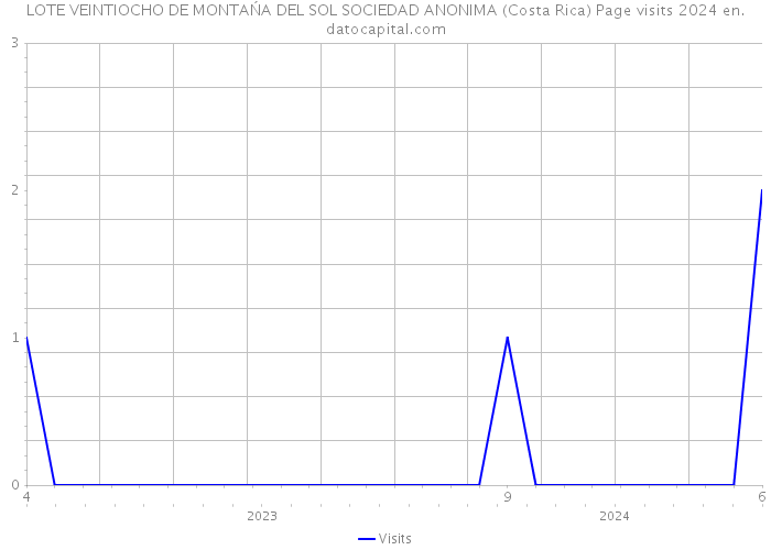 LOTE VEINTIOCHO DE MONTAŃA DEL SOL SOCIEDAD ANONIMA (Costa Rica) Page visits 2024 