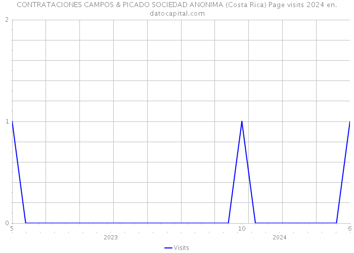 CONTRATACIONES CAMPOS & PICADO SOCIEDAD ANONIMA (Costa Rica) Page visits 2024 