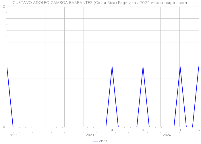 GUSTAVO ADOLFO GAMBOA BARRANTES (Costa Rica) Page visits 2024 