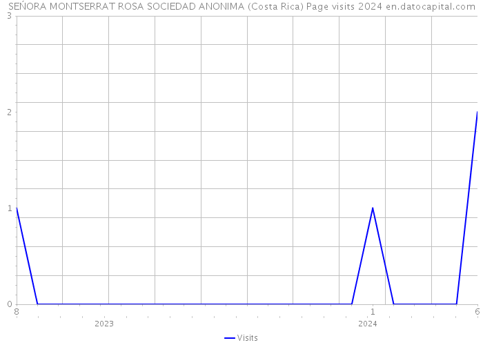 SEŃORA MONTSERRAT ROSA SOCIEDAD ANONIMA (Costa Rica) Page visits 2024 