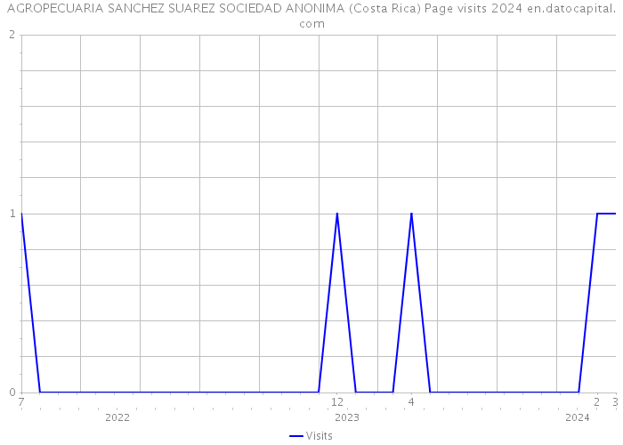 AGROPECUARIA SANCHEZ SUAREZ SOCIEDAD ANONIMA (Costa Rica) Page visits 2024 