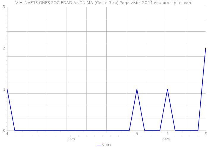 V H INVERSIONES SOCIEDAD ANONIMA (Costa Rica) Page visits 2024 