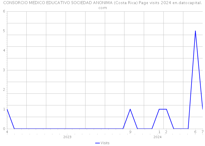 CONSORCIO MEDICO EDUCATIVO SOCIEDAD ANONIMA (Costa Rica) Page visits 2024 