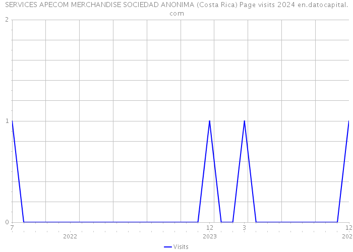 SERVICES APECOM MERCHANDISE SOCIEDAD ANONIMA (Costa Rica) Page visits 2024 