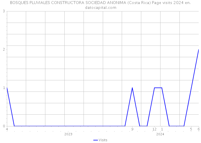 BOSQUES PLUVIALES CONSTRUCTORA SOCIEDAD ANONIMA (Costa Rica) Page visits 2024 