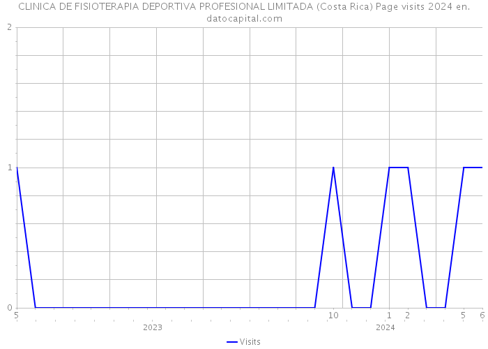 CLINICA DE FISIOTERAPIA DEPORTIVA PROFESIONAL LIMITADA (Costa Rica) Page visits 2024 