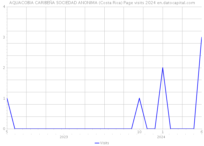AQUACOBIA CARIBEŃA SOCIEDAD ANONIMA (Costa Rica) Page visits 2024 