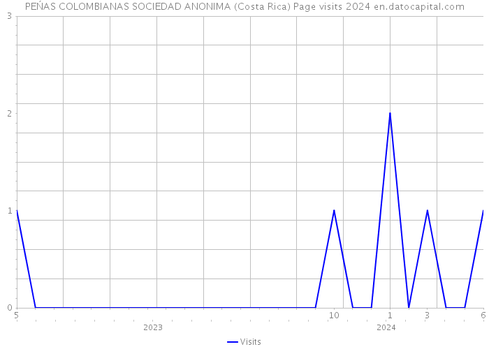 PEŃAS COLOMBIANAS SOCIEDAD ANONIMA (Costa Rica) Page visits 2024 