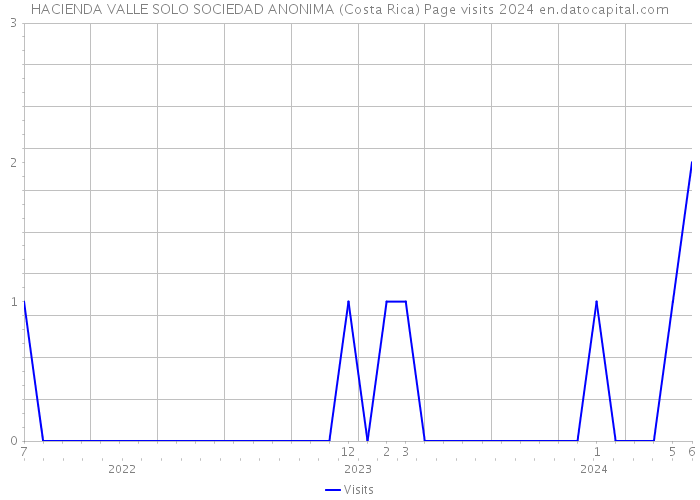 HACIENDA VALLE SOLO SOCIEDAD ANONIMA (Costa Rica) Page visits 2024 