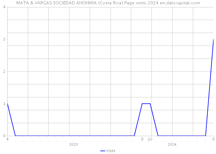 MATA & VARGAS SOCIEDAD ANONIMA (Costa Rica) Page visits 2024 