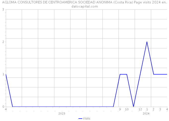 AGLOMA CONSULTORES DE CENTROAMERICA SOCIEDAD ANONIMA (Costa Rica) Page visits 2024 