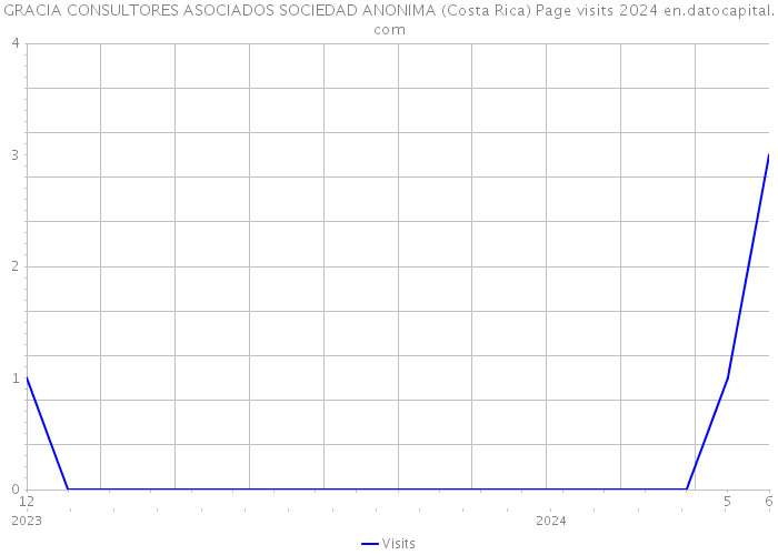 GRACIA CONSULTORES ASOCIADOS SOCIEDAD ANONIMA (Costa Rica) Page visits 2024 