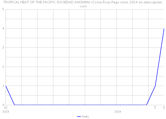 TROPICAL HEAT OF THE PACIFIC SOCIEDAD ANONIMA (Costa Rica) Page visits 2024 