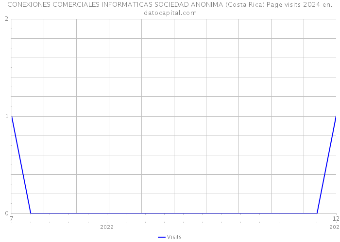 CONEXIONES COMERCIALES INFORMATICAS SOCIEDAD ANONIMA (Costa Rica) Page visits 2024 