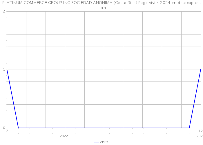 PLATINUM COMMERCE GROUP INC SOCIEDAD ANONIMA (Costa Rica) Page visits 2024 
