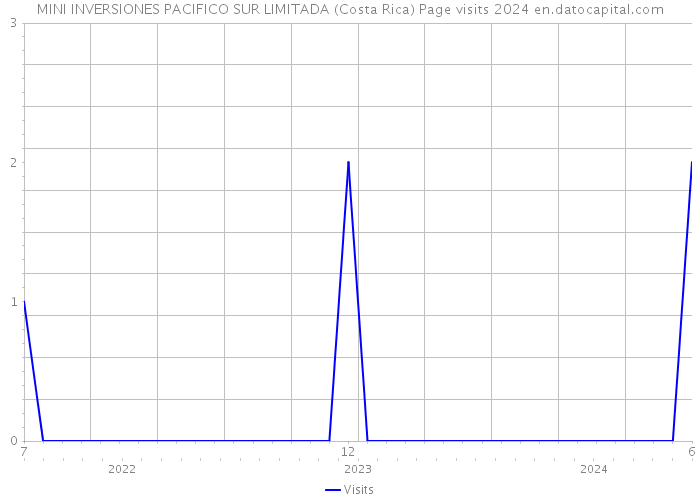 MINI INVERSIONES PACIFICO SUR LIMITADA (Costa Rica) Page visits 2024 