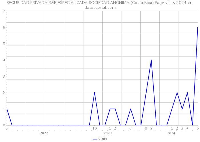 SEGURIDAD PRIVADA R&R ESPECIALIZADA SOCIEDAD ANONIMA (Costa Rica) Page visits 2024 