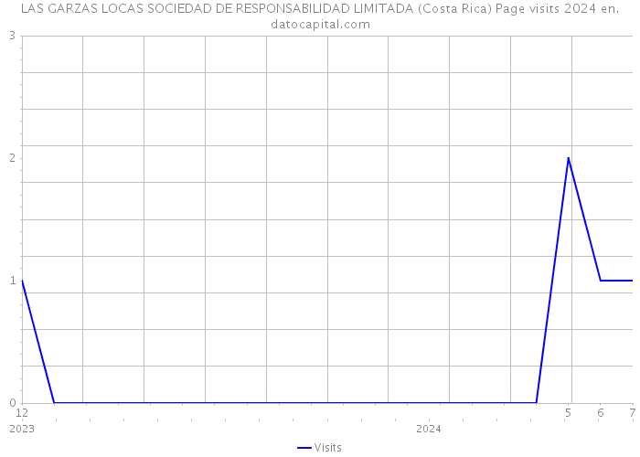 LAS GARZAS LOCAS SOCIEDAD DE RESPONSABILIDAD LIMITADA (Costa Rica) Page visits 2024 