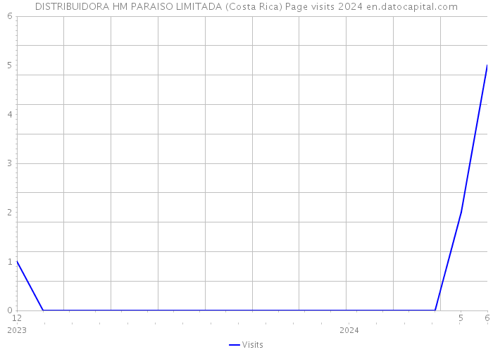 DISTRIBUIDORA HM PARAISO LIMITADA (Costa Rica) Page visits 2024 
