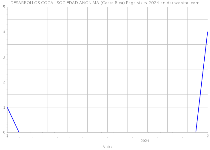 DESARROLLOS COCAL SOCIEDAD ANONIMA (Costa Rica) Page visits 2024 