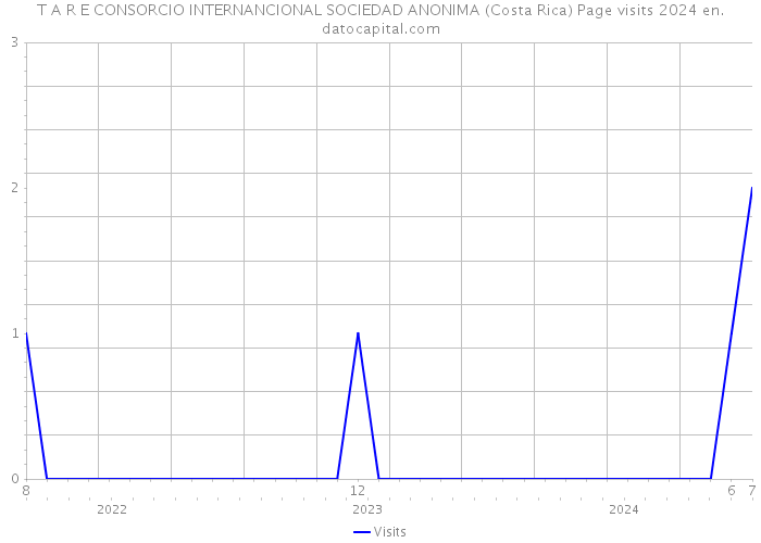 T A R E CONSORCIO INTERNANCIONAL SOCIEDAD ANONIMA (Costa Rica) Page visits 2024 