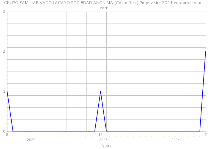 GRUPO FAMILIAR VADO LACAYO SOCIEDAD ANONIMA (Costa Rica) Page visits 2024 