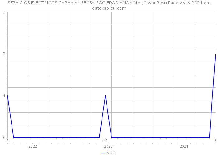 SERVICIOS ELECTRICOS CARVAJAL SECSA SOCIEDAD ANONIMA (Costa Rica) Page visits 2024 
