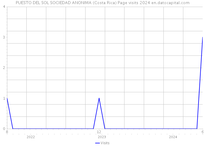 PUESTO DEL SOL SOCIEDAD ANONIMA (Costa Rica) Page visits 2024 