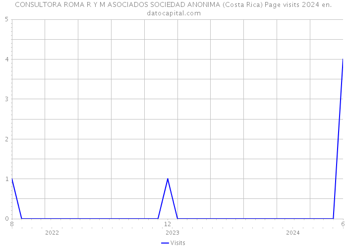 CONSULTORA ROMA R Y M ASOCIADOS SOCIEDAD ANONIMA (Costa Rica) Page visits 2024 
